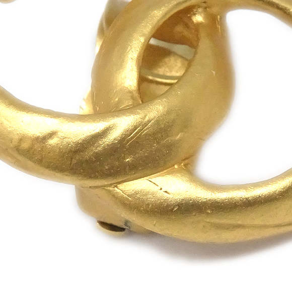 CHANEL CC Earrings Clip-On Gold 00T 19142 - Picture 2 of 4